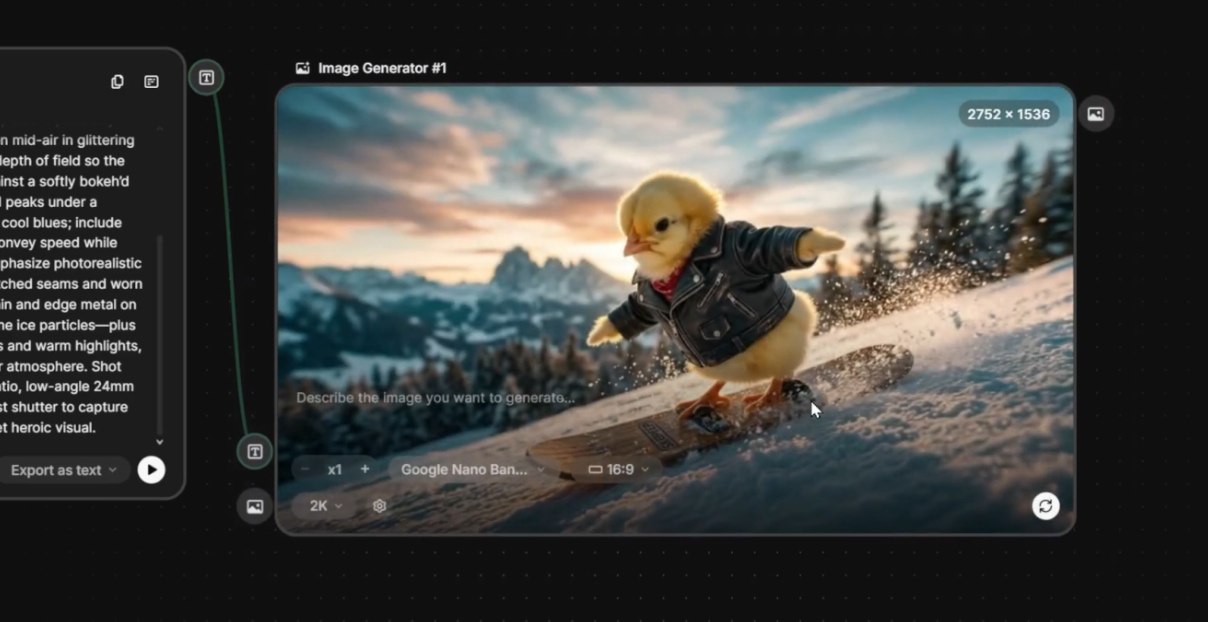 Freepik Spaces em uso — criação de cenas cinematográficas com IA